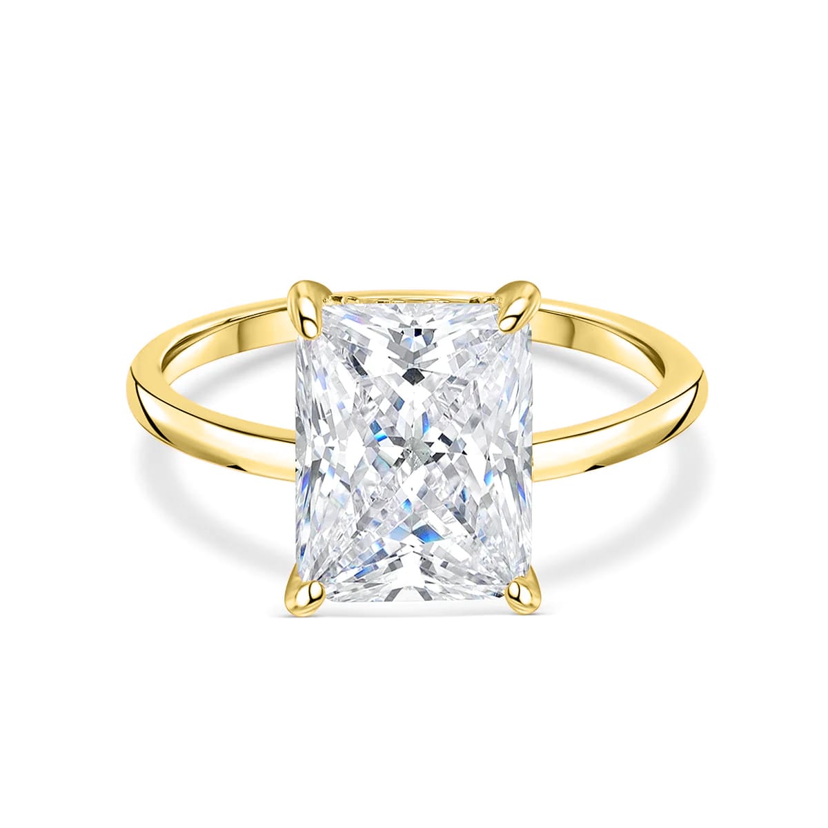 Pearich Gold Radiant Cut Wedding Ring