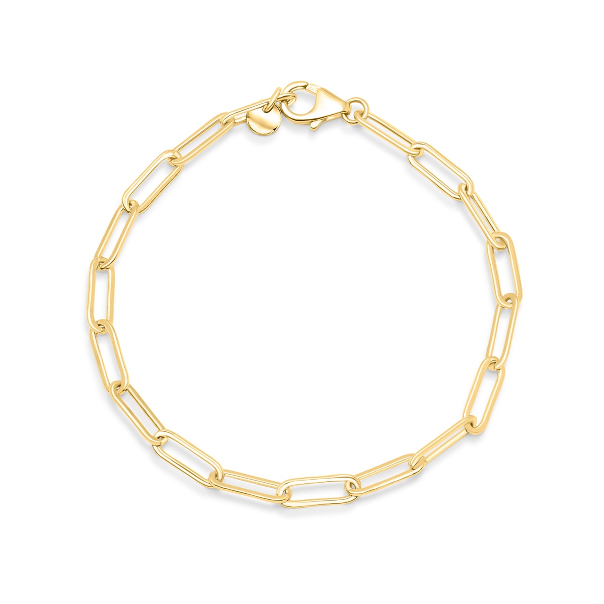 Pearich 18k Gold Chain Link Bracelet