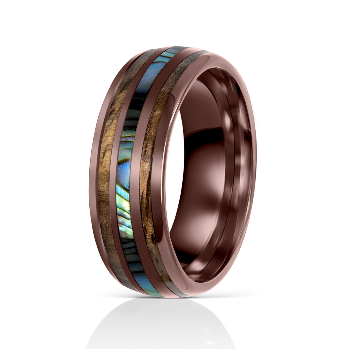 Pearich Brown with Wood Ring