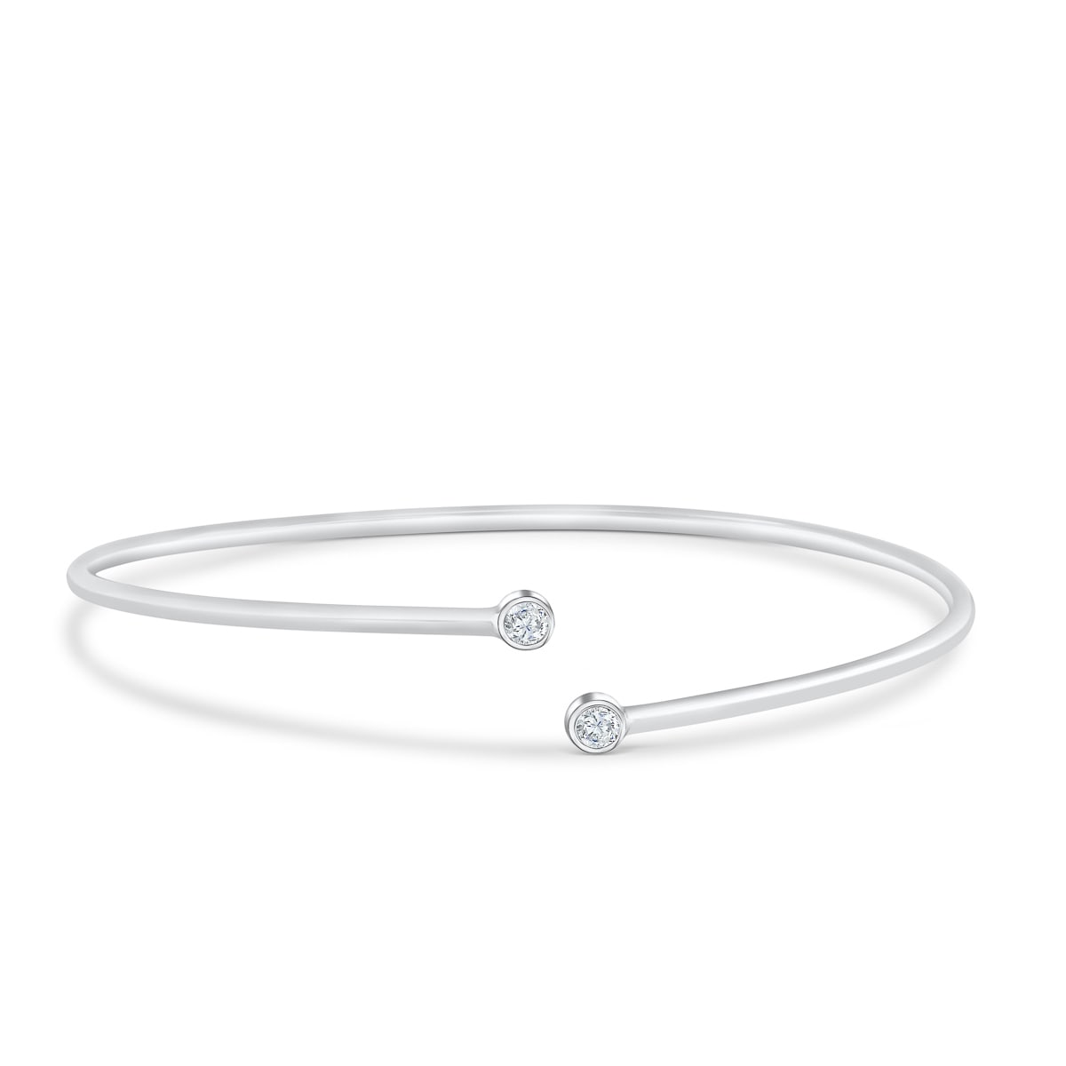 Pearich Sterling Silver Open Bangle