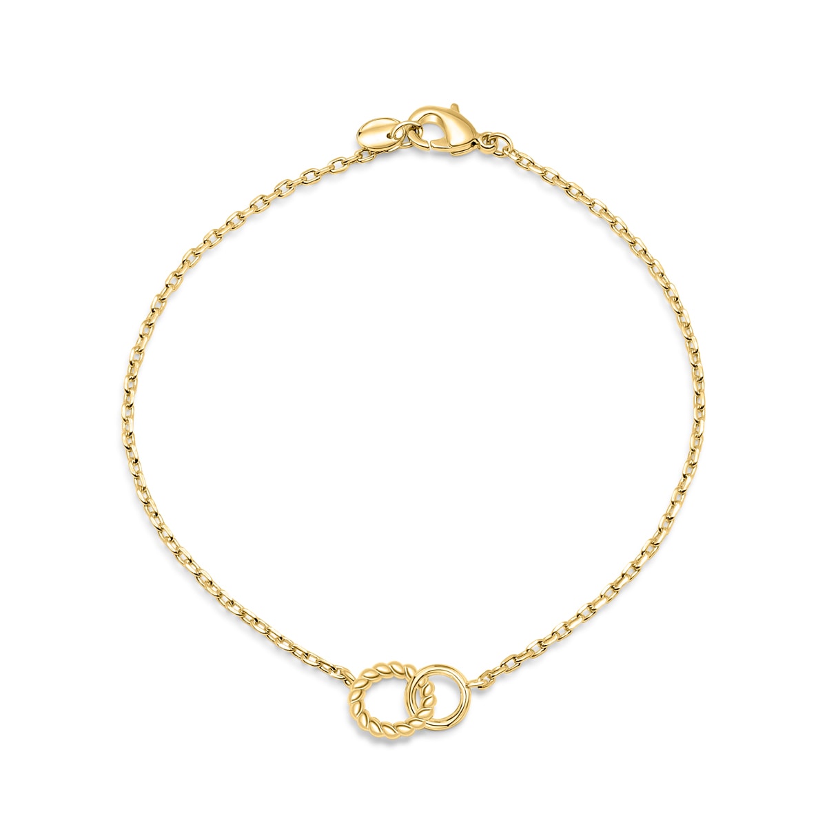 Pearich Dainty Hoops Gold Bracelet