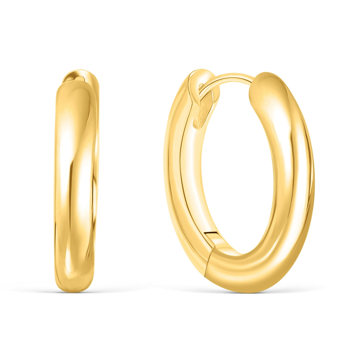 Pearich Gold Hoop Earrings