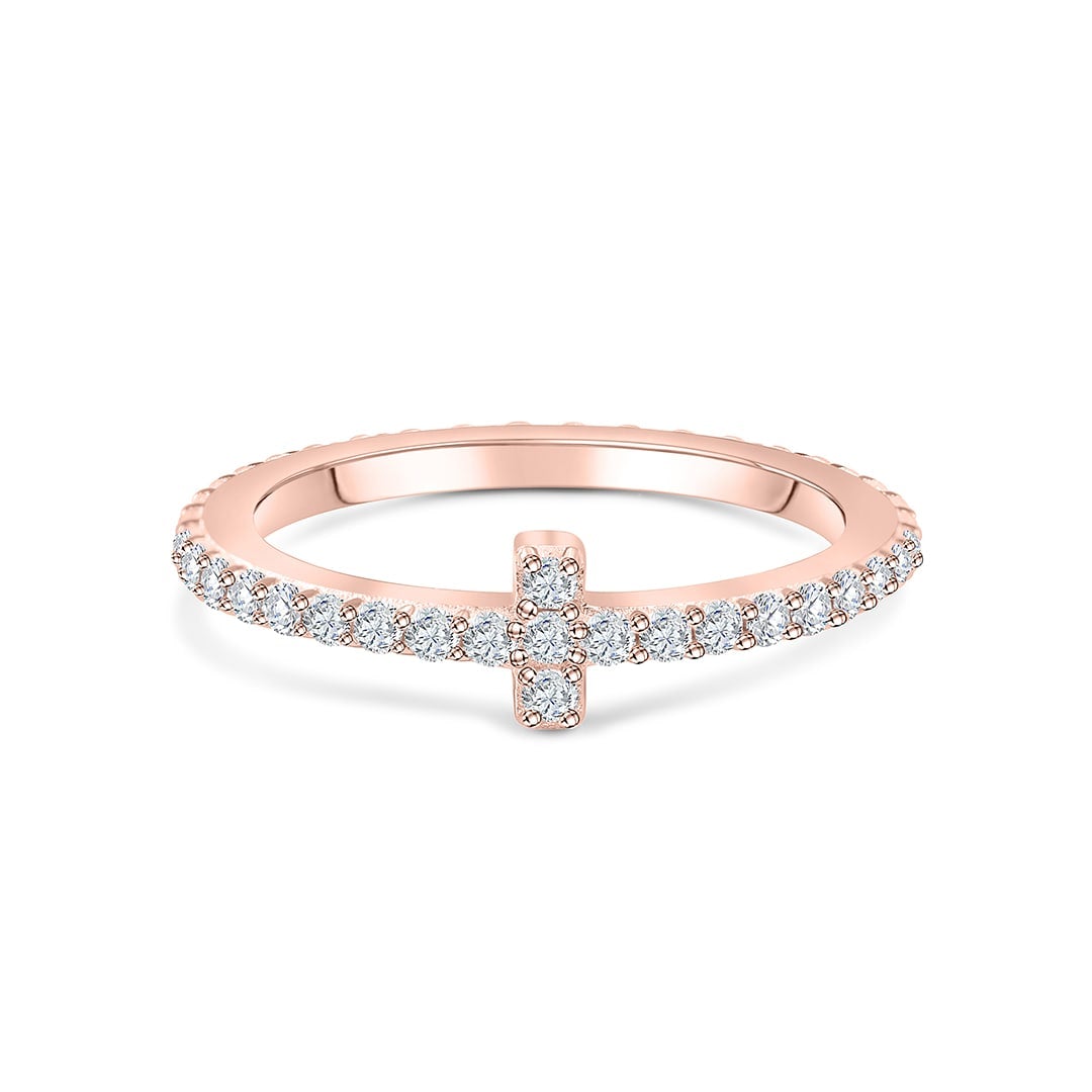 Pearich Rose Gold Eternity Band Ring