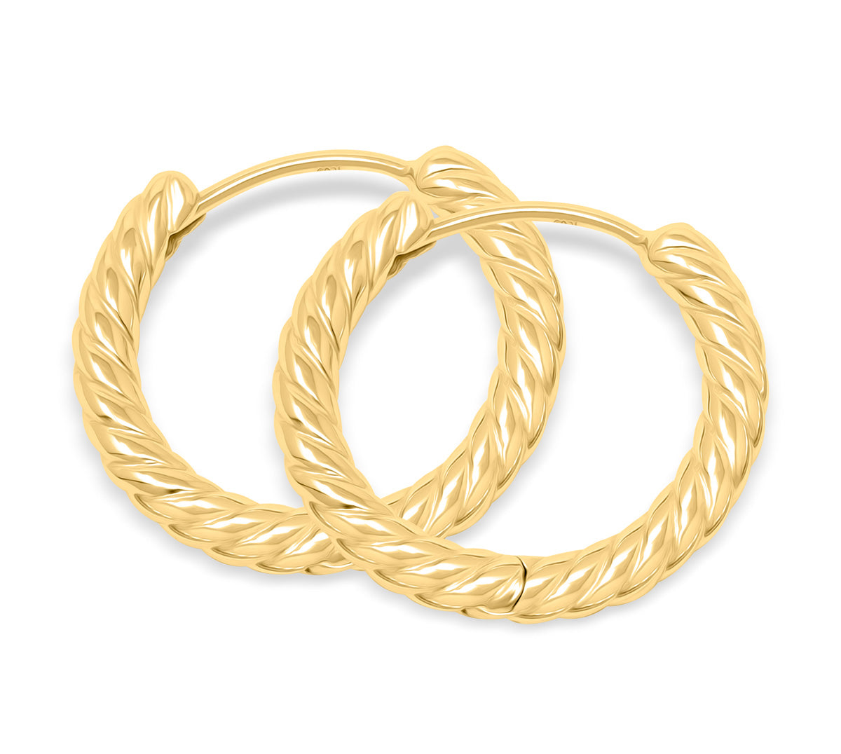 Pearich Gold Hoop Earrings