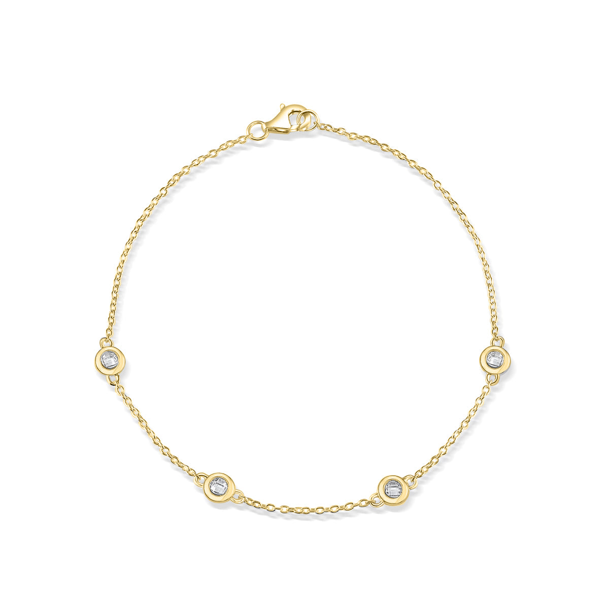 Pearich Dainty Yellow Gold Bracelet