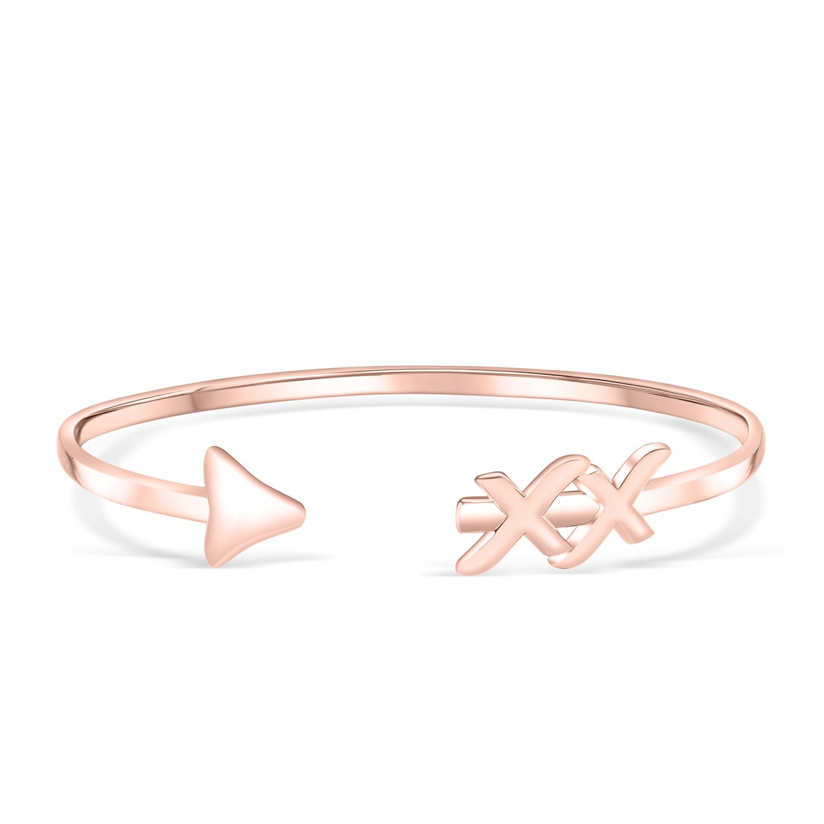 Pearich Open Rose Gold Stylish Bangle Bracelet