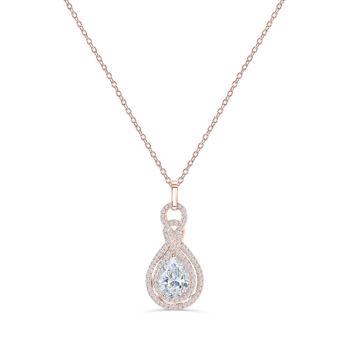 Pearich Intricate  Rose Gold Pendant Necklace