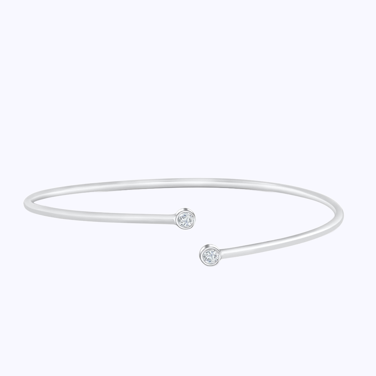 Pearich Sterling Silver Open Bangle