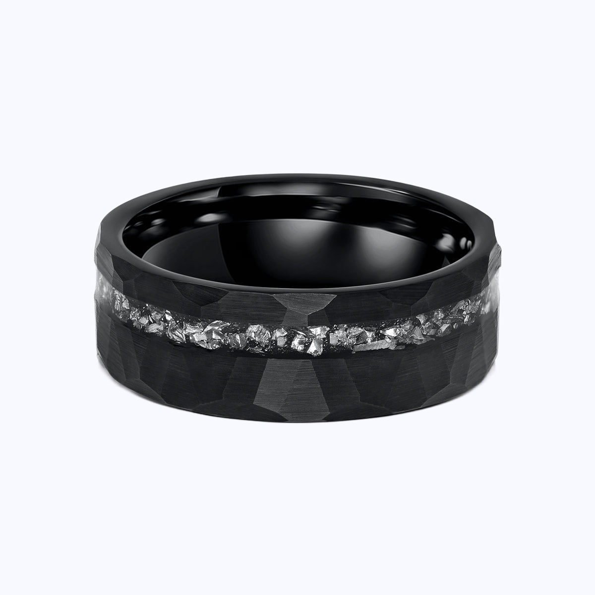 Pearich Black Irregular Cut Ring