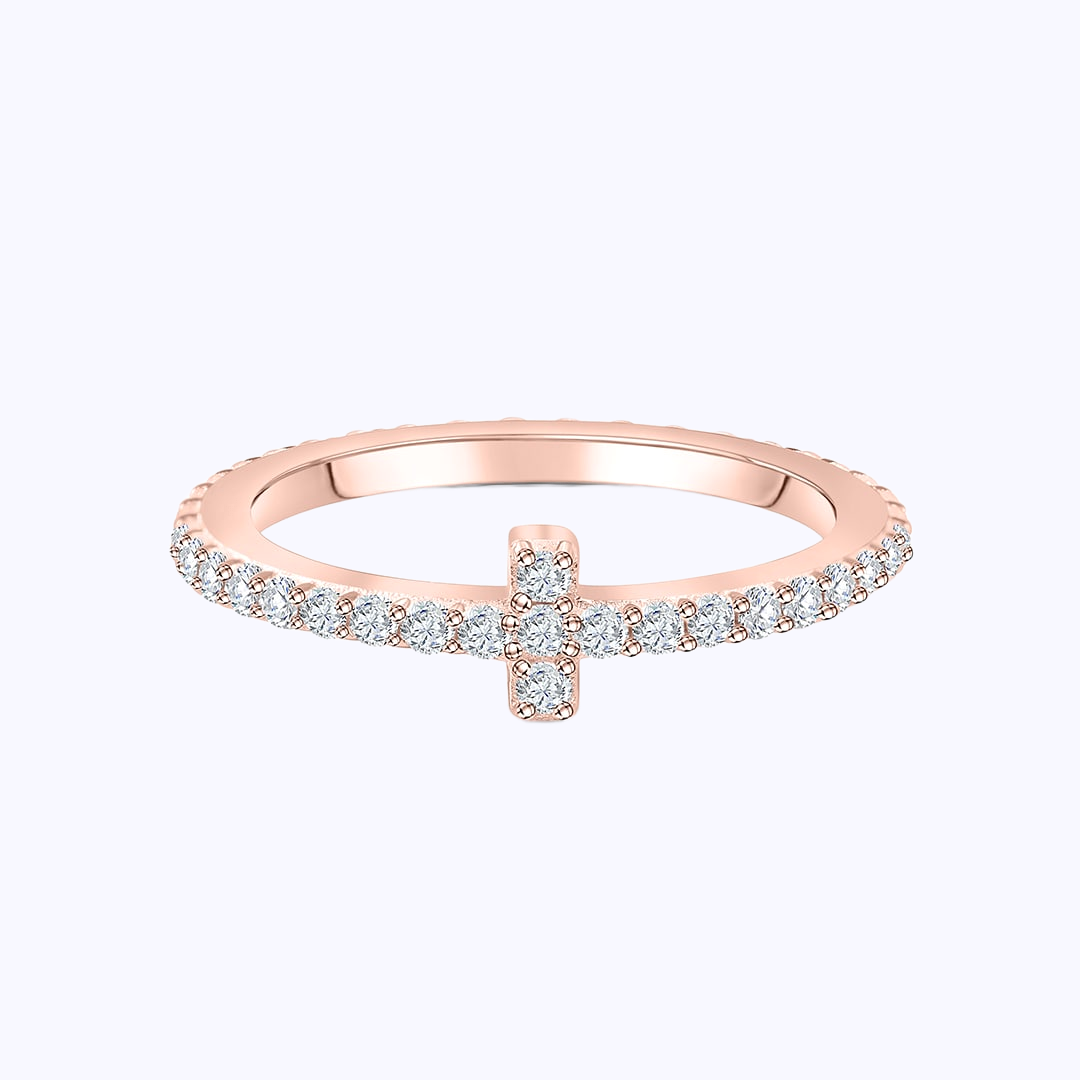 Pearich Rose Gold Eternity Band Ring