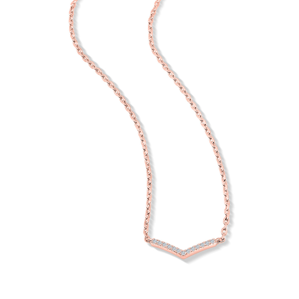 Pearich Dainty Rose Gold Necklace