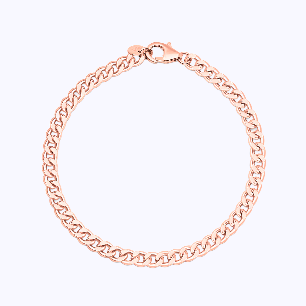 Pearich Rose Gold Cuban Chain Bracelet