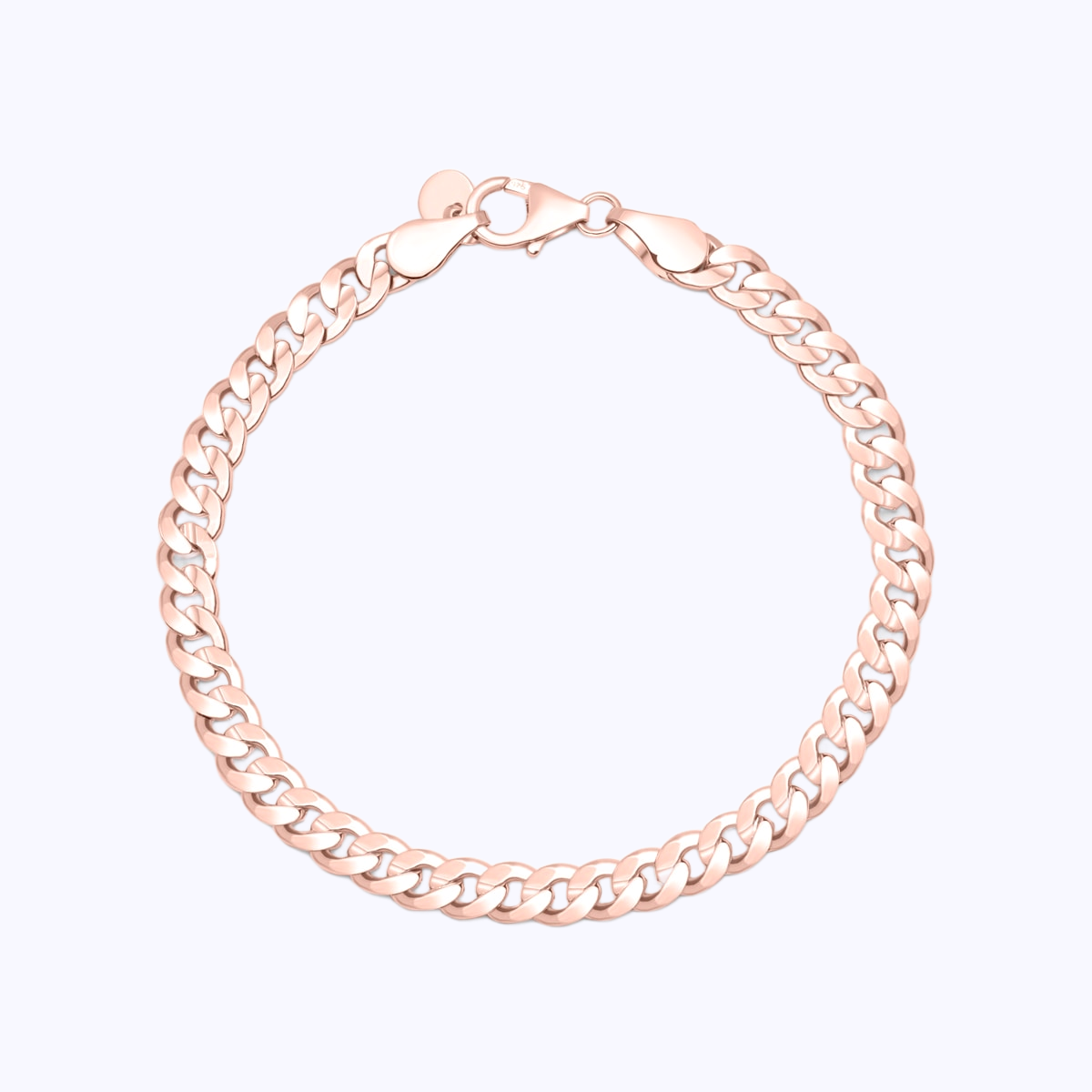 Pearich Rose Gold Cuban Chain Bracelet