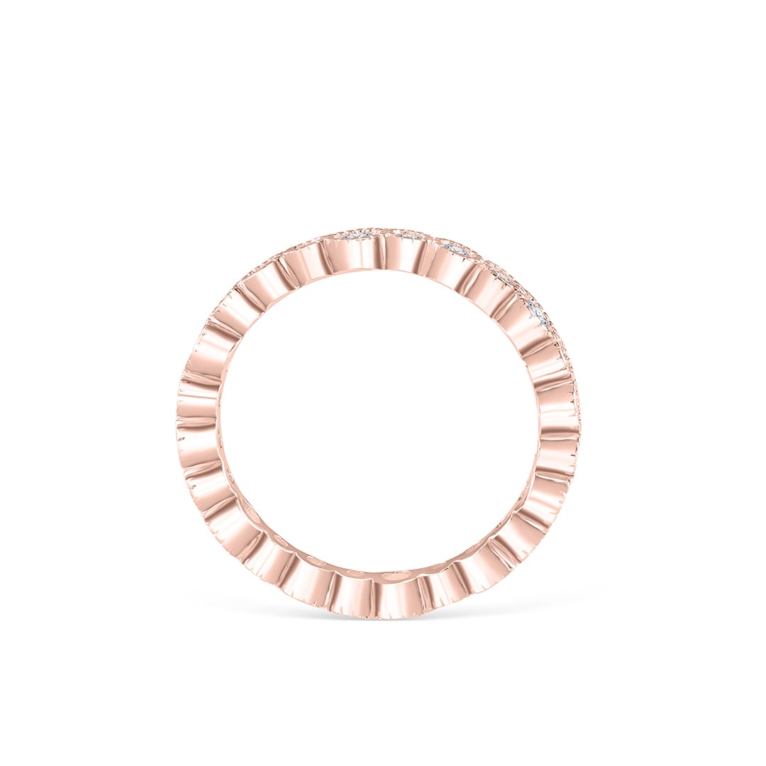 Pearich Rose Gold Stackable Eternity Band Ring