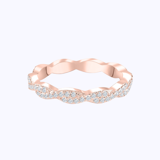 Pearich Rose Gold Eternity Band Ring