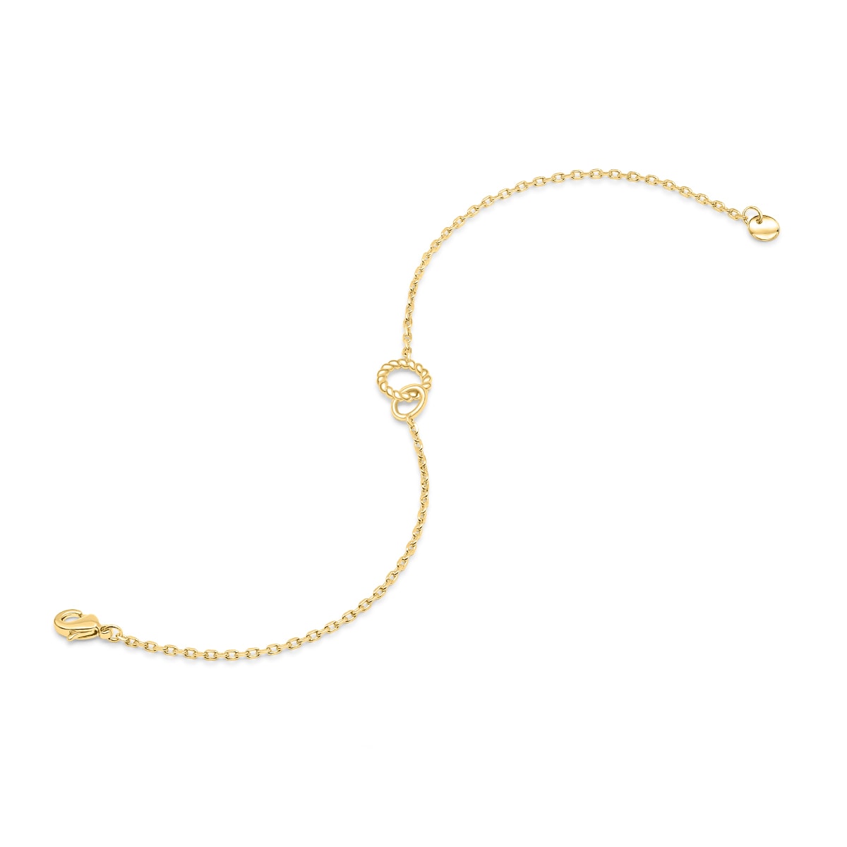 Pearich Dainty Hoops Gold Bracelet