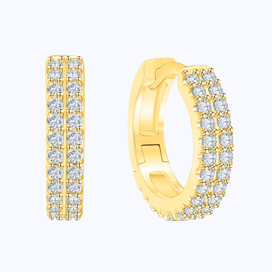 Pearich Gold Hoop Earrings