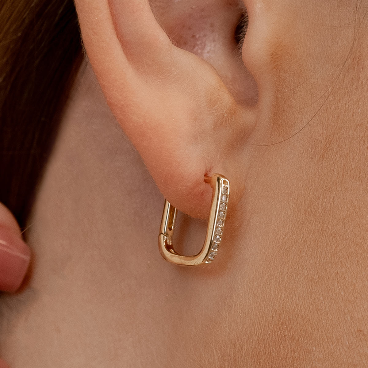 Pearich Gold Twist Hoop Earrings