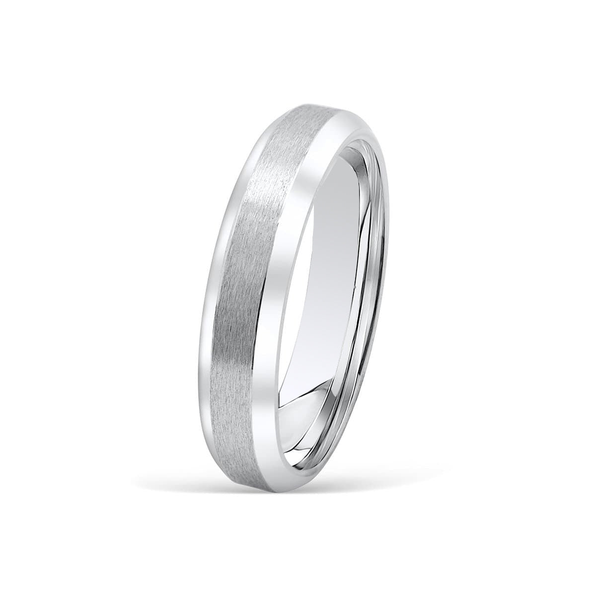 Pearich Brushed Titanium Infinity Ring