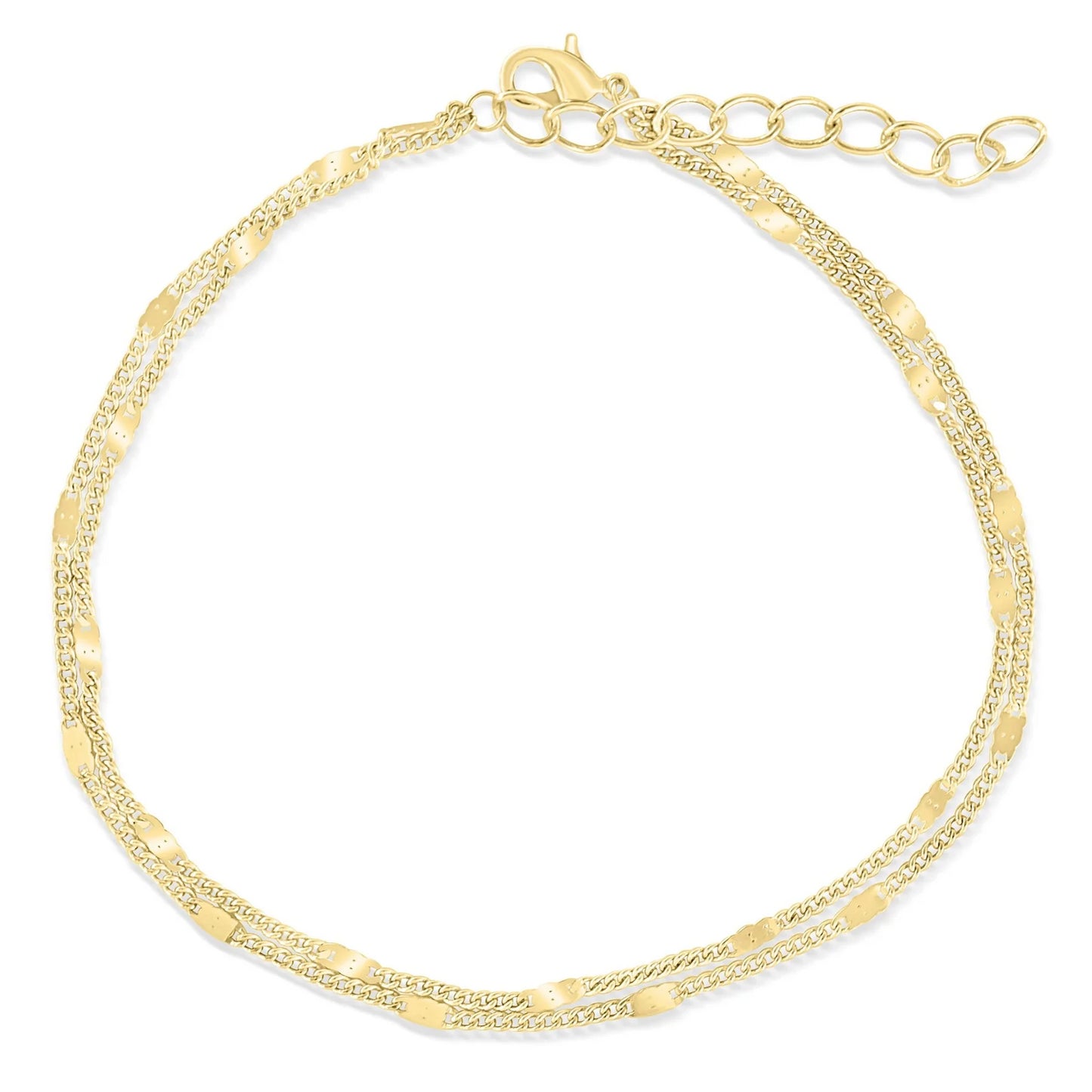 Pearich 18K Gold Layered Anklet for Women