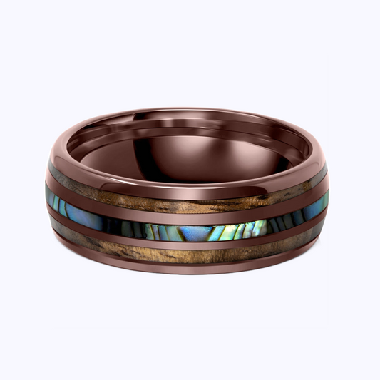 Pearich Brown with Wood Ring