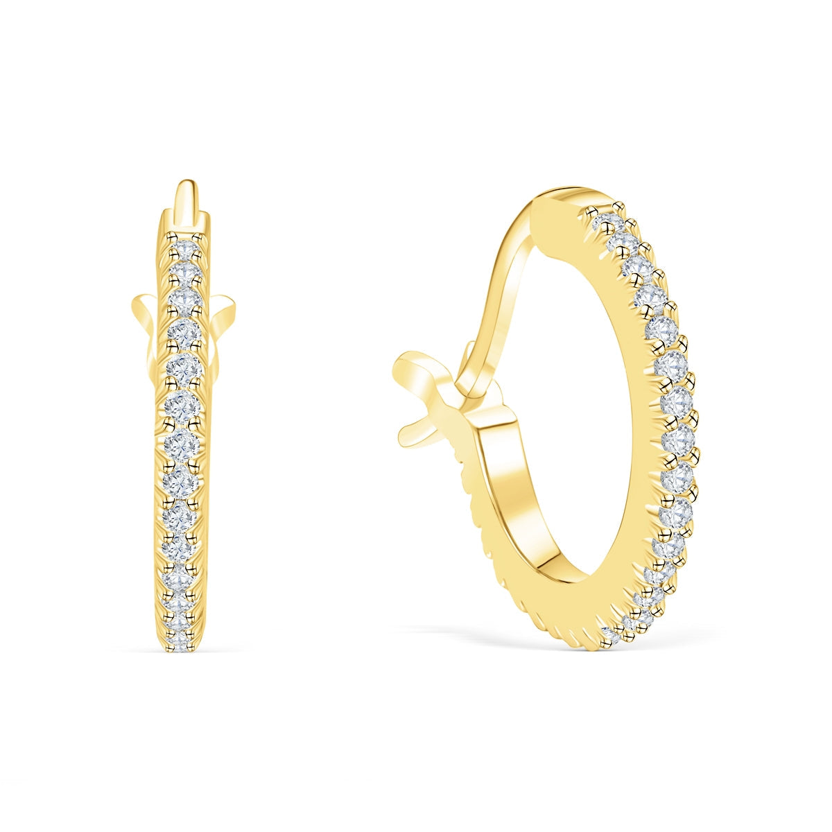 Pearich Gold Hoop Earrings