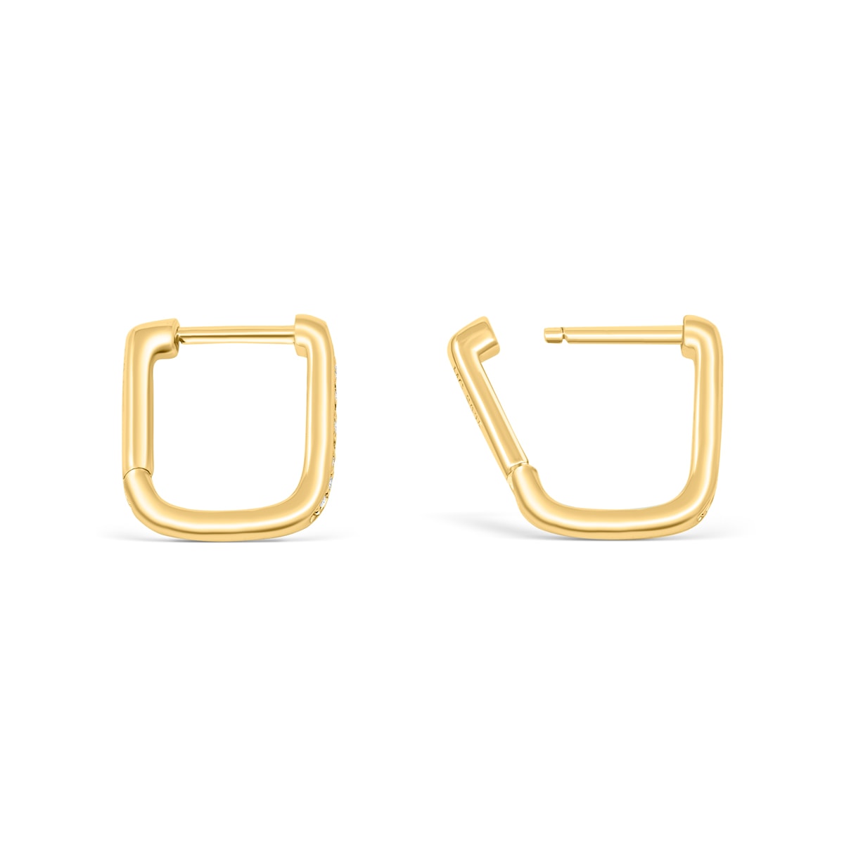 Pearich Gold Twist Hoop Earrings