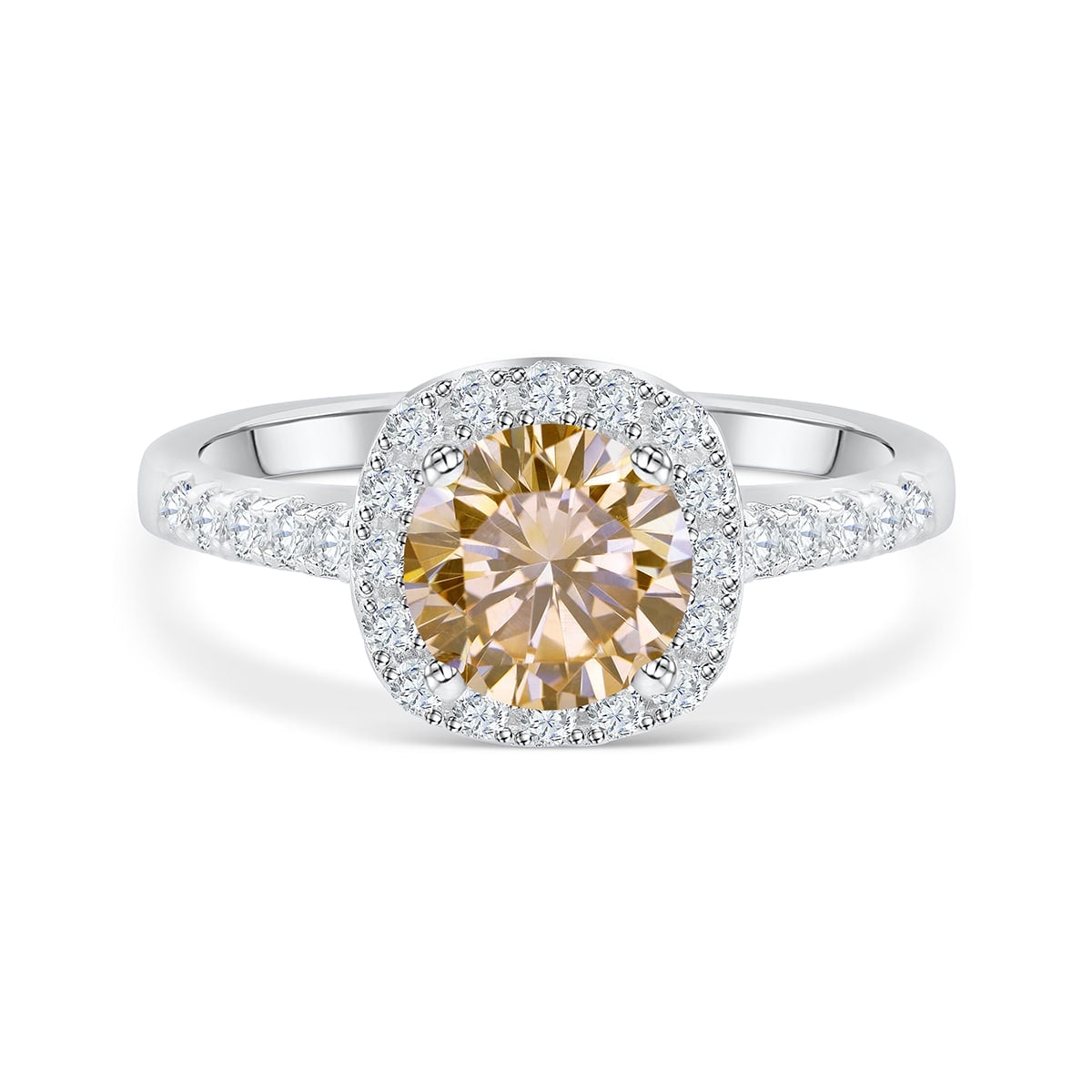 Pearich Classic Halo EngageMent Ring