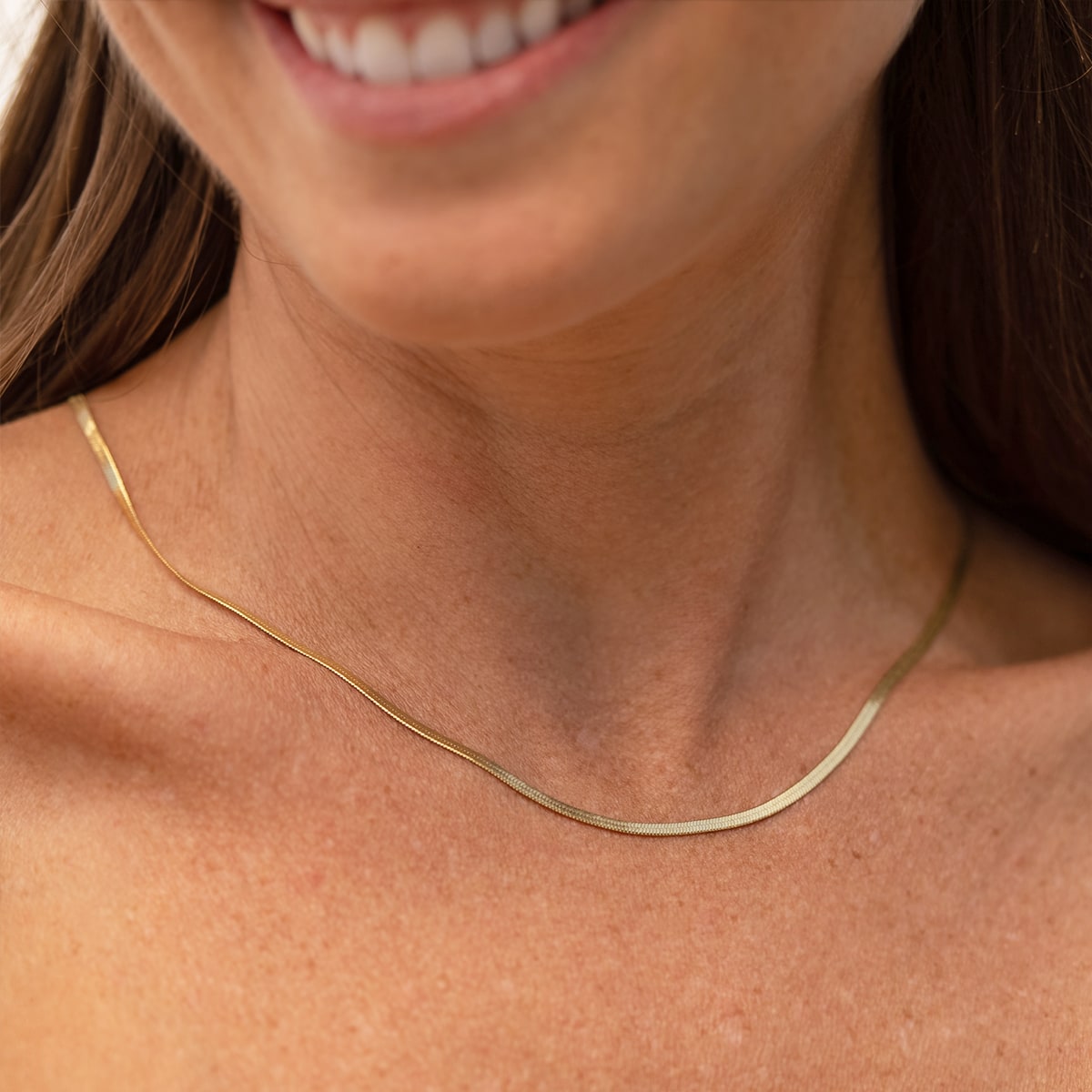 Pearich Gold Chain Snake  Necklace