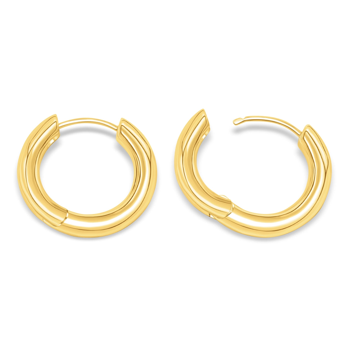 Pearich Gold Hoop Earrings