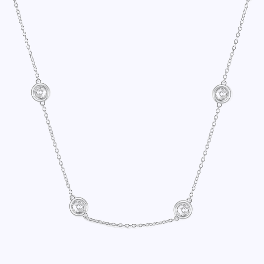 Pearich Sterling Silver Diamond Necklace