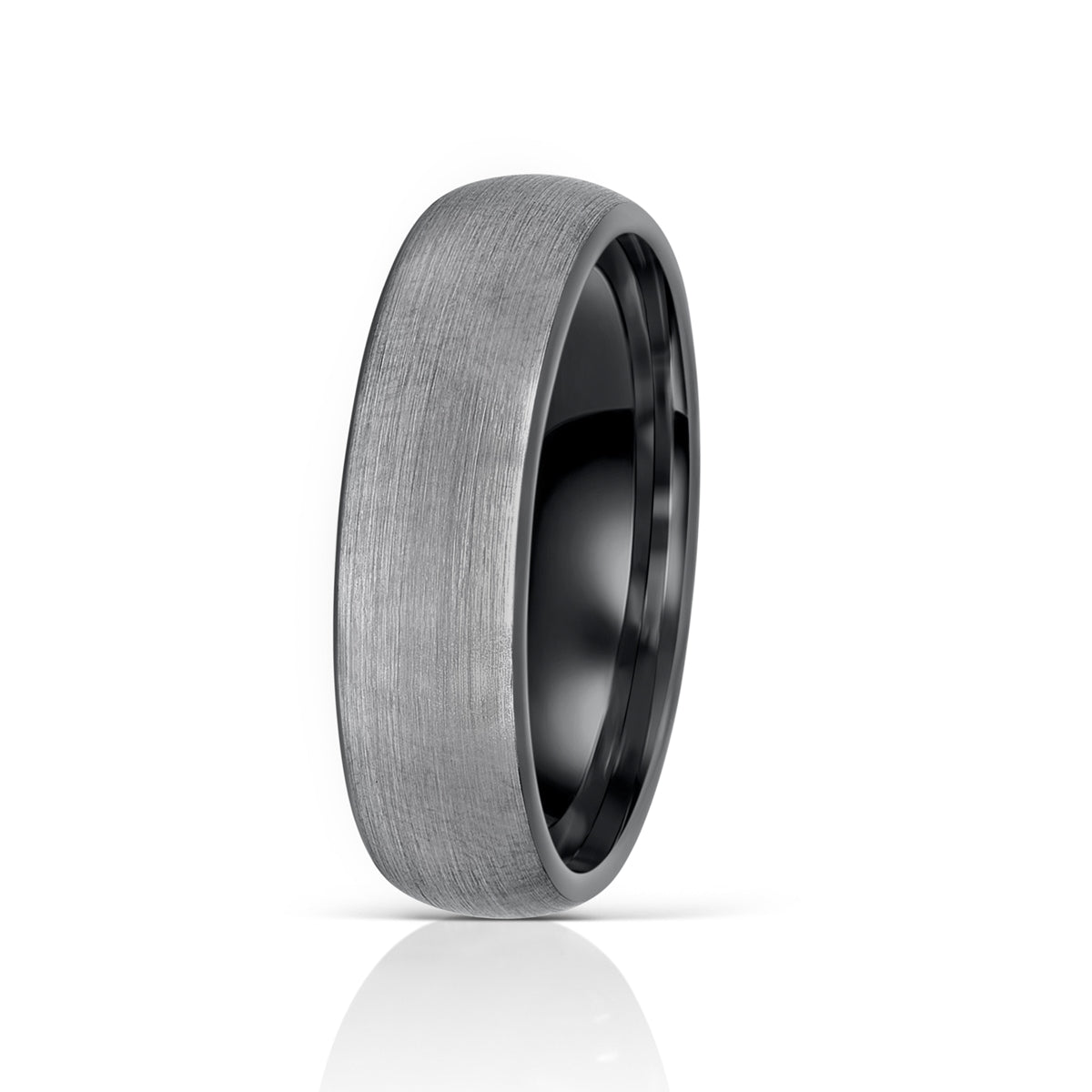 Pearich Black  Tungsten Band Ring