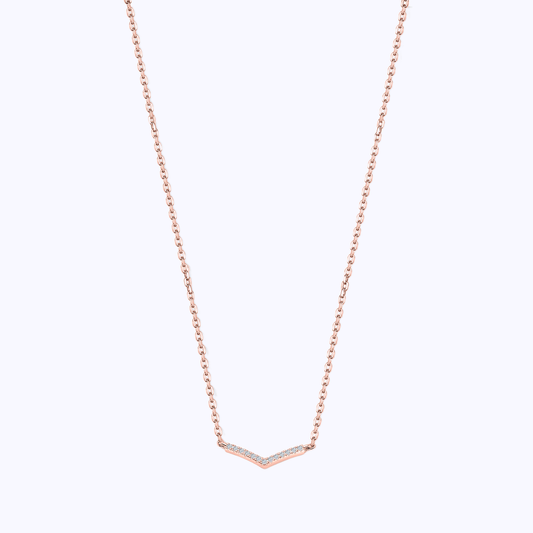 Pearich Dainty Rose Gold Necklace