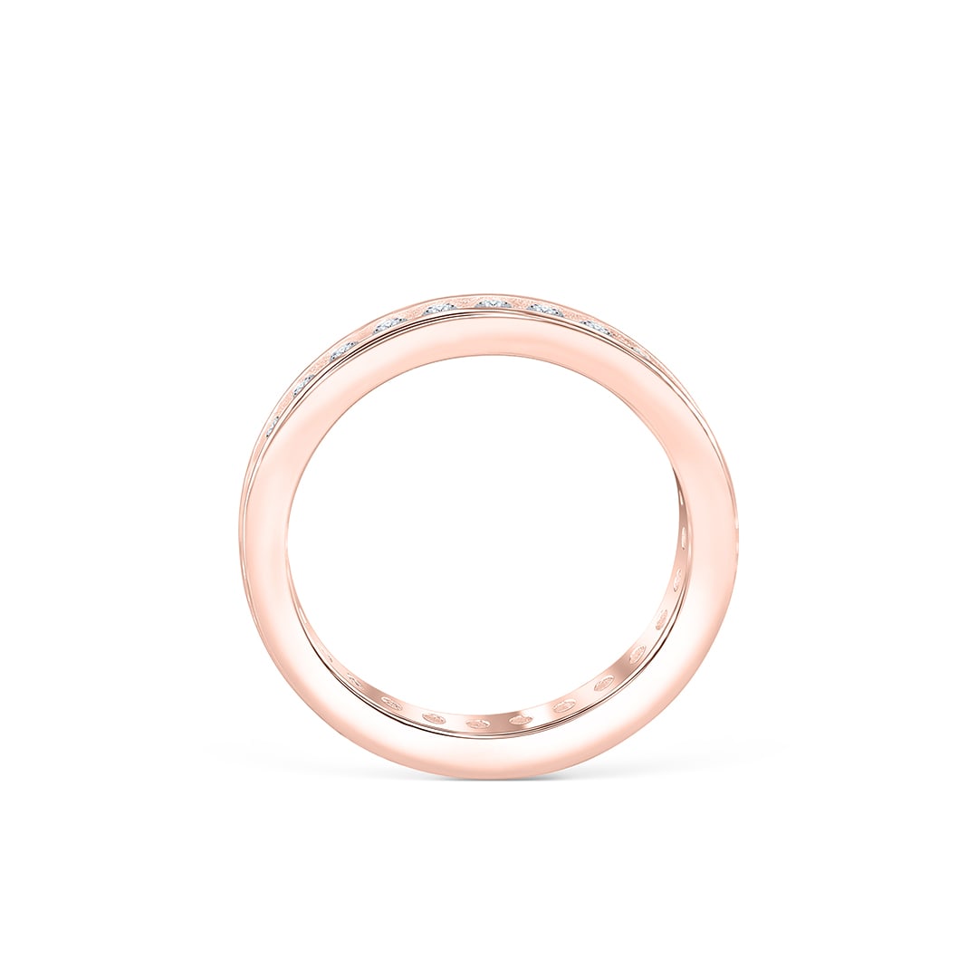 Pearich Rose Gold Eternity Promise Ring