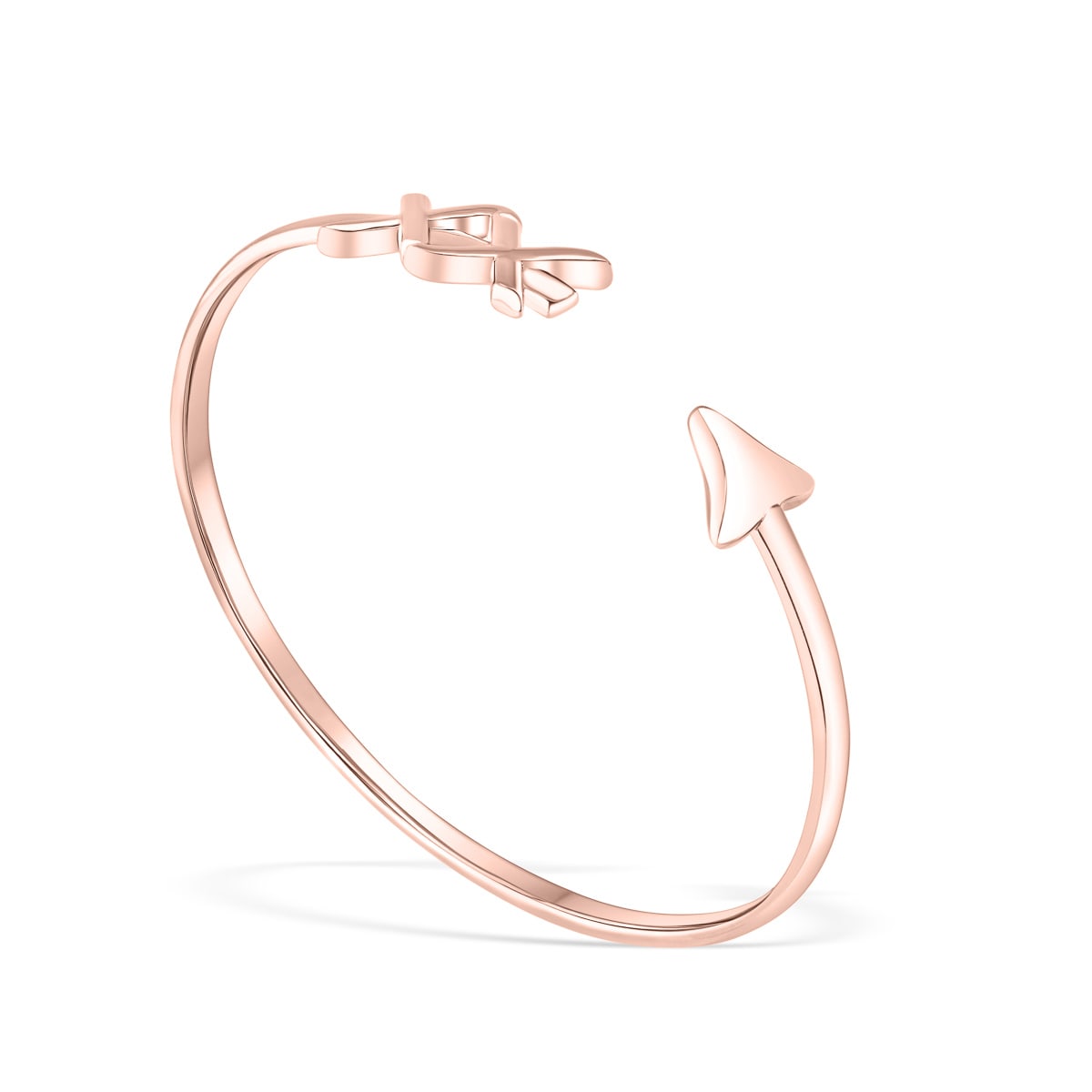 Pearich Open Rose Gold Stylish Bangle Bracelet