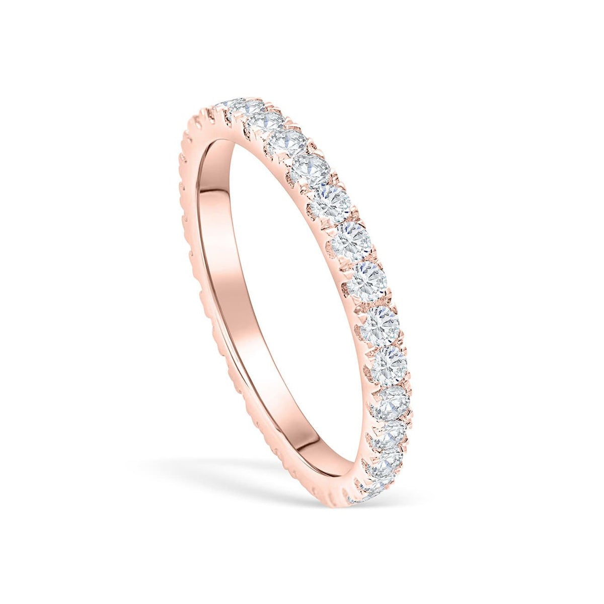 Pearich Rose Gold Eternity Promise Ring