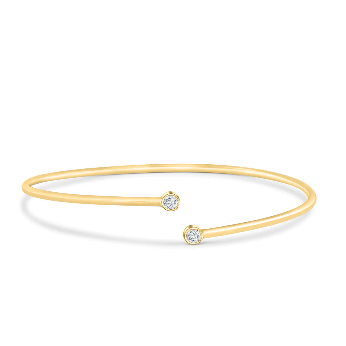 Pearich Gold Open Bangle Bracelet