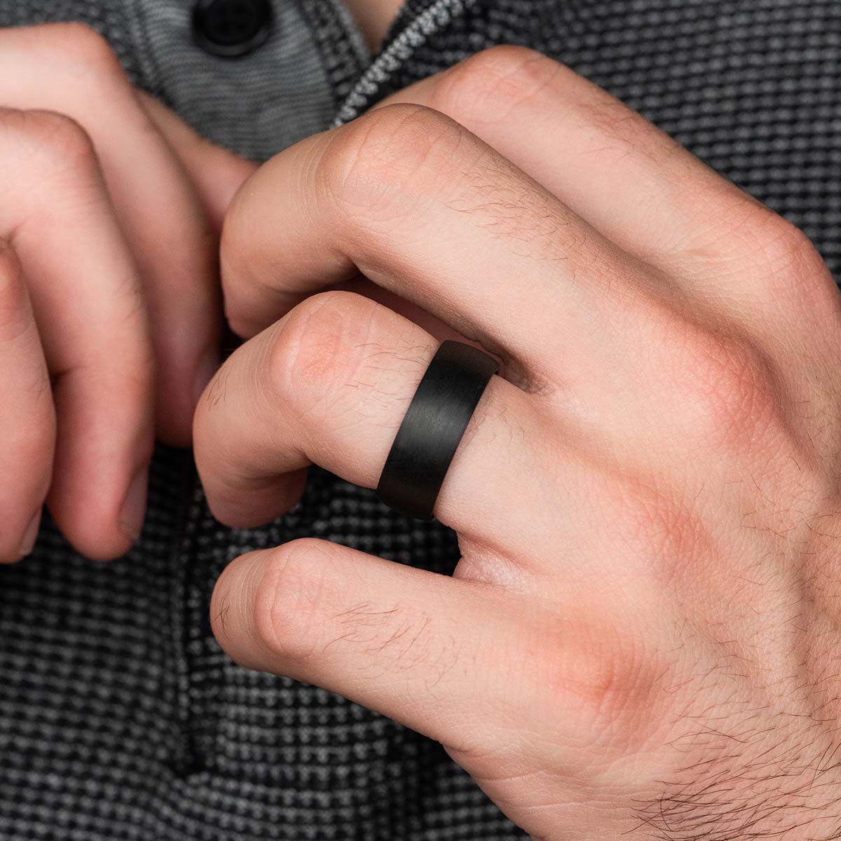 Pearich 8MM Titan Ring - Black