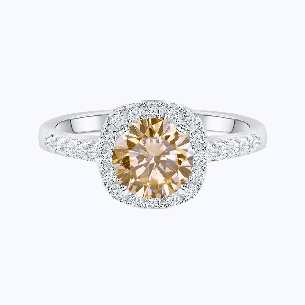 Pearich Classic Halo EngageMent Ring