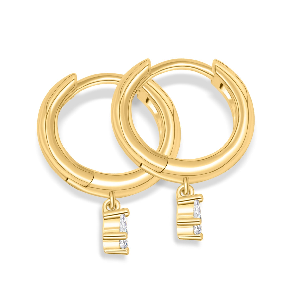 Pearich Dainty Gold Hoops Dangle Earrings