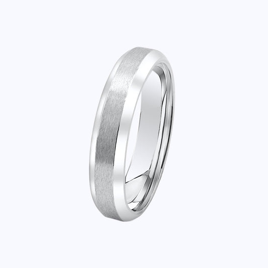 Pearich Brushed Titanium Infinity Ring