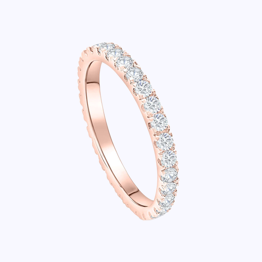 Pearich Rose Gold Eternity Promise Ring