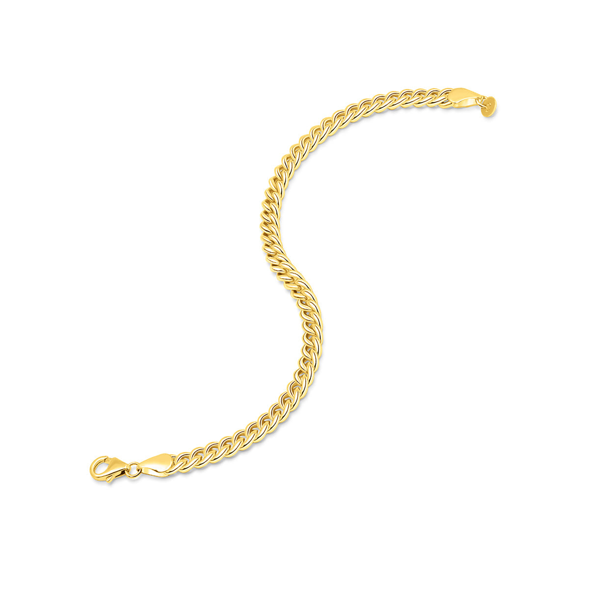 Pearich Gold Classic Cuban Link Bracelet