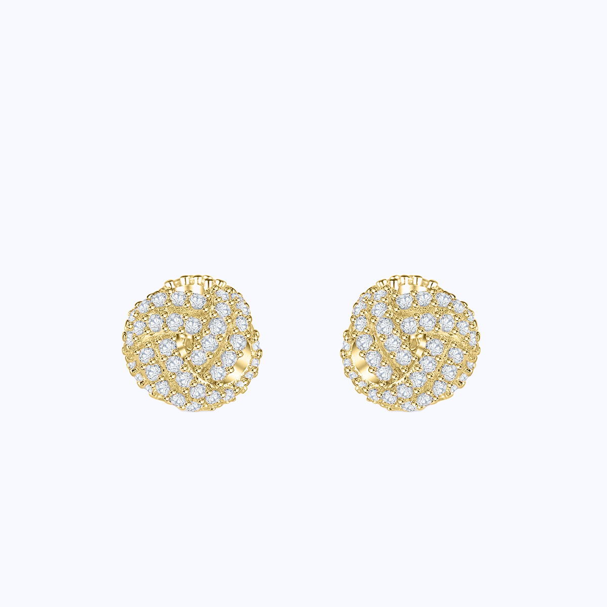 Pearich Yellow Gold Stud Earrings