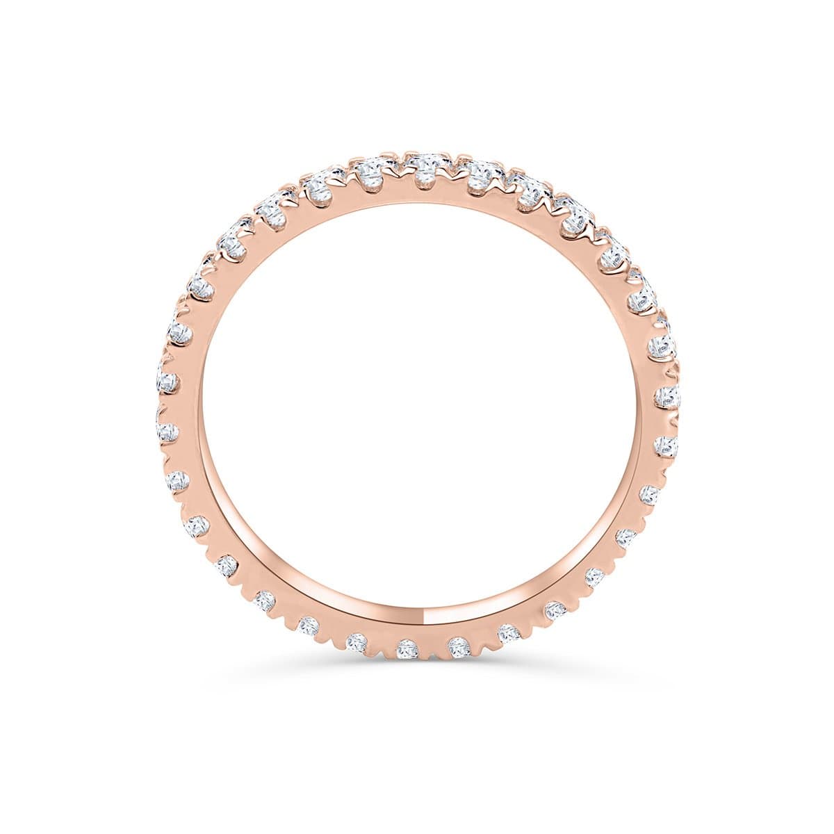 Pearich Rose Gold Eternity Promise Ring