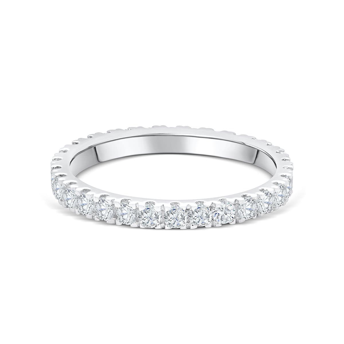 Pearich Eternity EngegaMent Ring - Silver