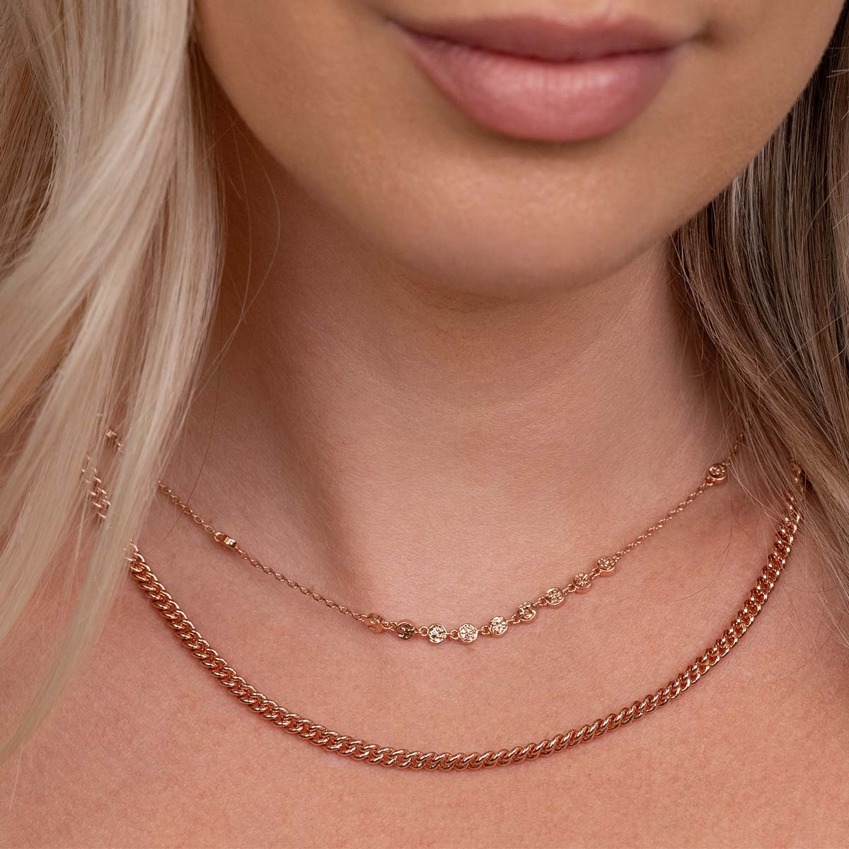 Pearich Dainty Rose Gold Mini Choker Necklace