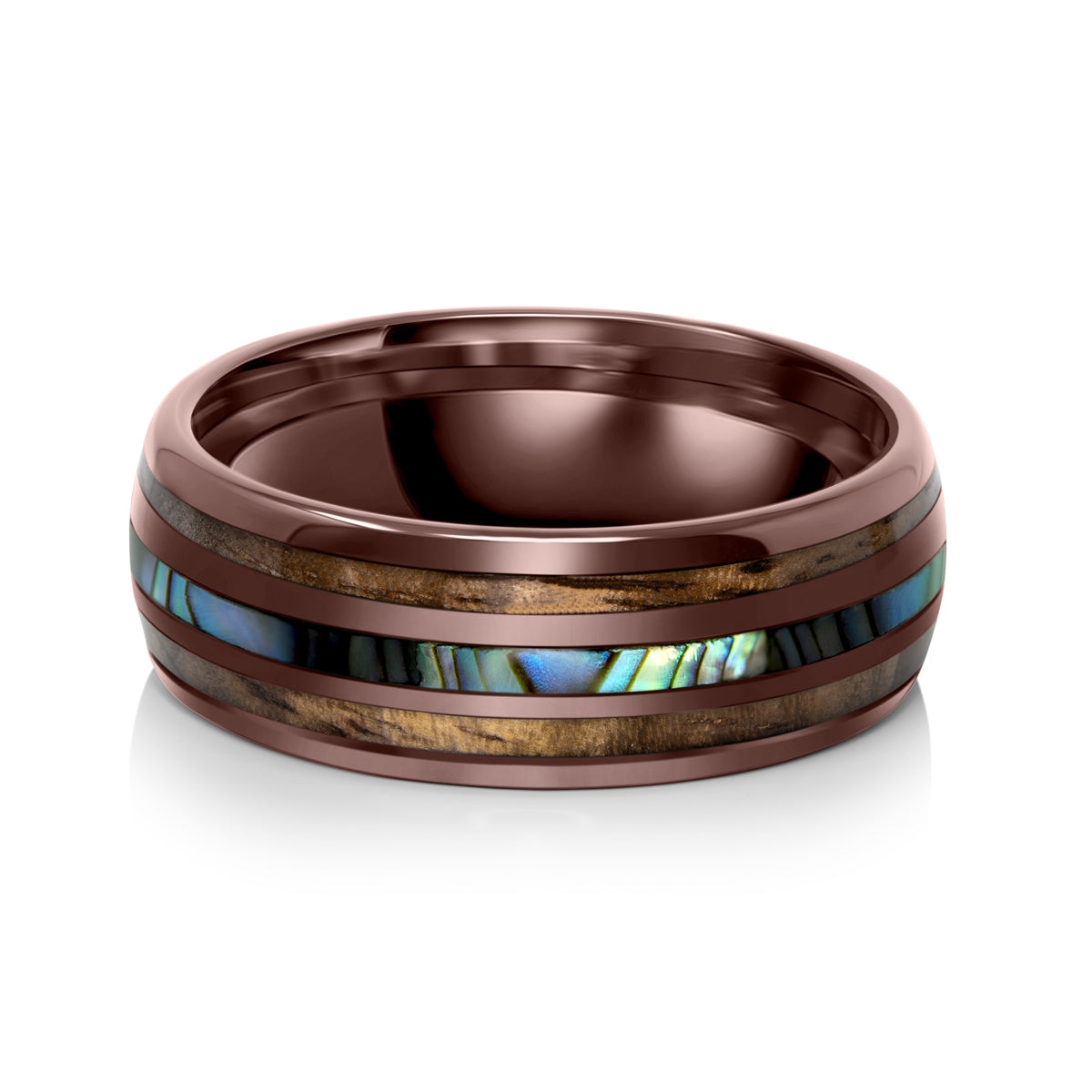 Pearich Brown with Wood Ring