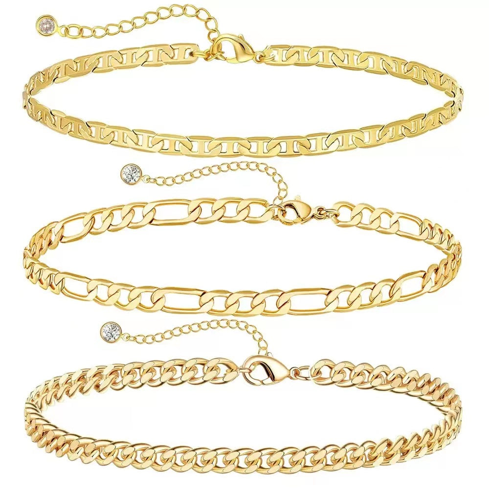 Pearich 18K Gold Anklet for Women