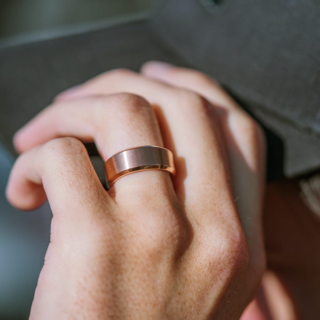 Pearich Rose Gold Titanium Ring